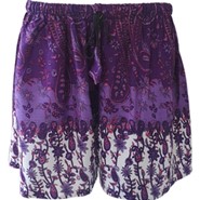 Fashionable Purple Beach Shorts For Women